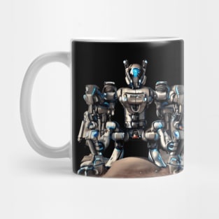 Sci-fi war robot art design Mug
